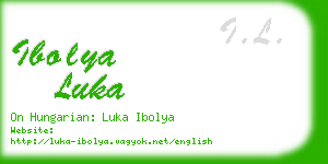 ibolya luka business card